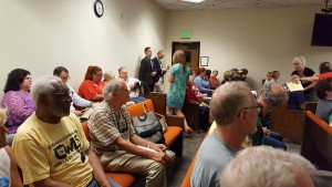 Activists, including from OWLS packed the Courtroom in Olympia on July 29.